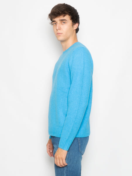 – LAUREN TRYME - Shop Alpaca Neck RALPH Crew Turquoise Sweater