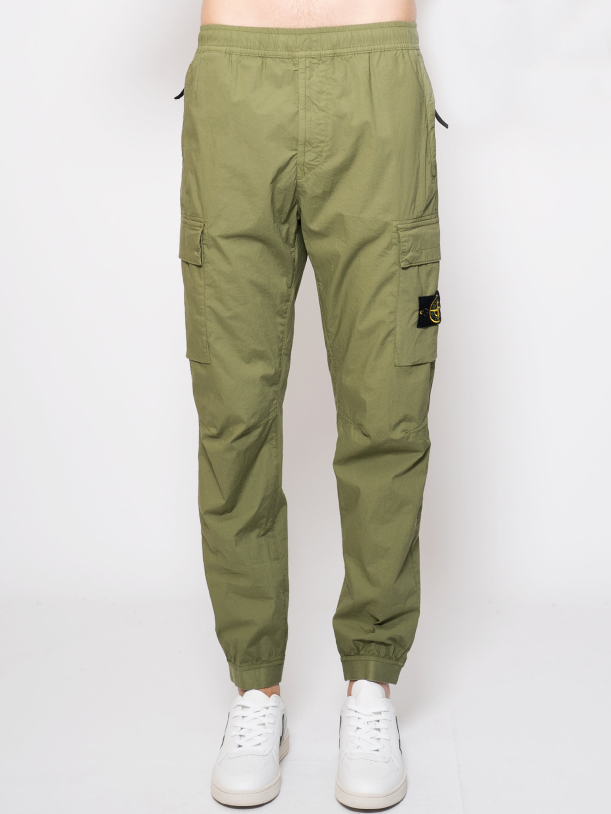 Pantalone cargo in cotone stretch