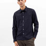 NORSE PROJECTS-Camicia in Cotone Tinta in Capo Blu-TRYME Shop