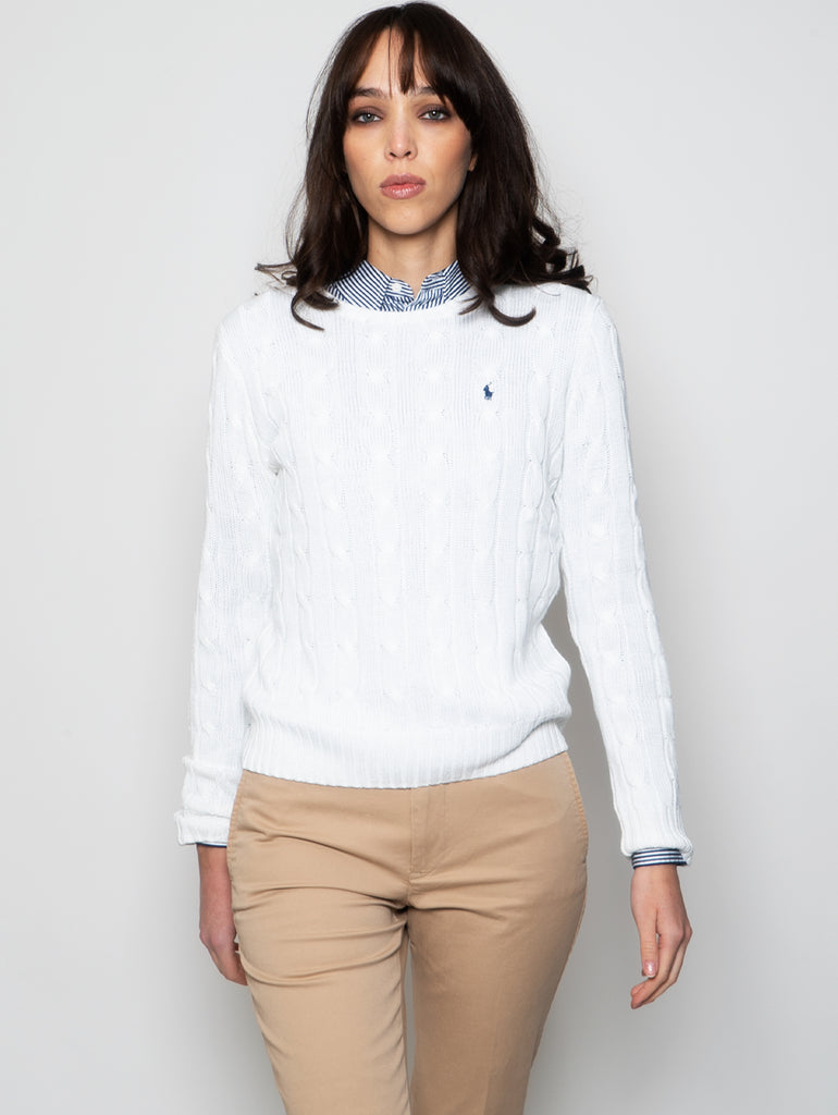 RALPH LAUREN - Hooded Sweatshirt with White Big Pony – TRYME Shop