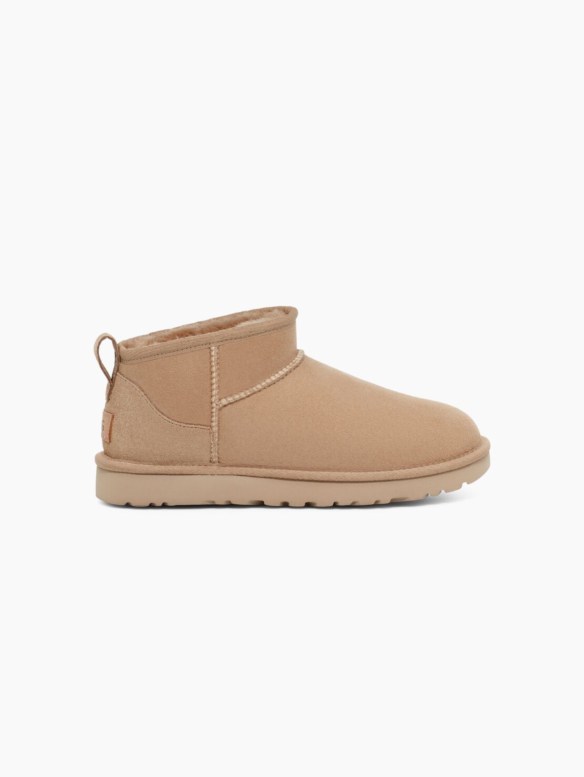 Ultra Mini Classic Sand Sheepskin Ankle Boots