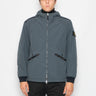 STONE ISLAND-Giubbotto in Tela David con Micro Pile Grigio-TRYME Shop