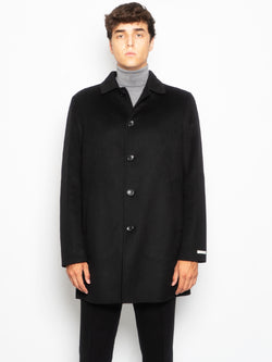 PALTò - Cappotto Monopetto in Double Alfredo Nero – TRYME Shop