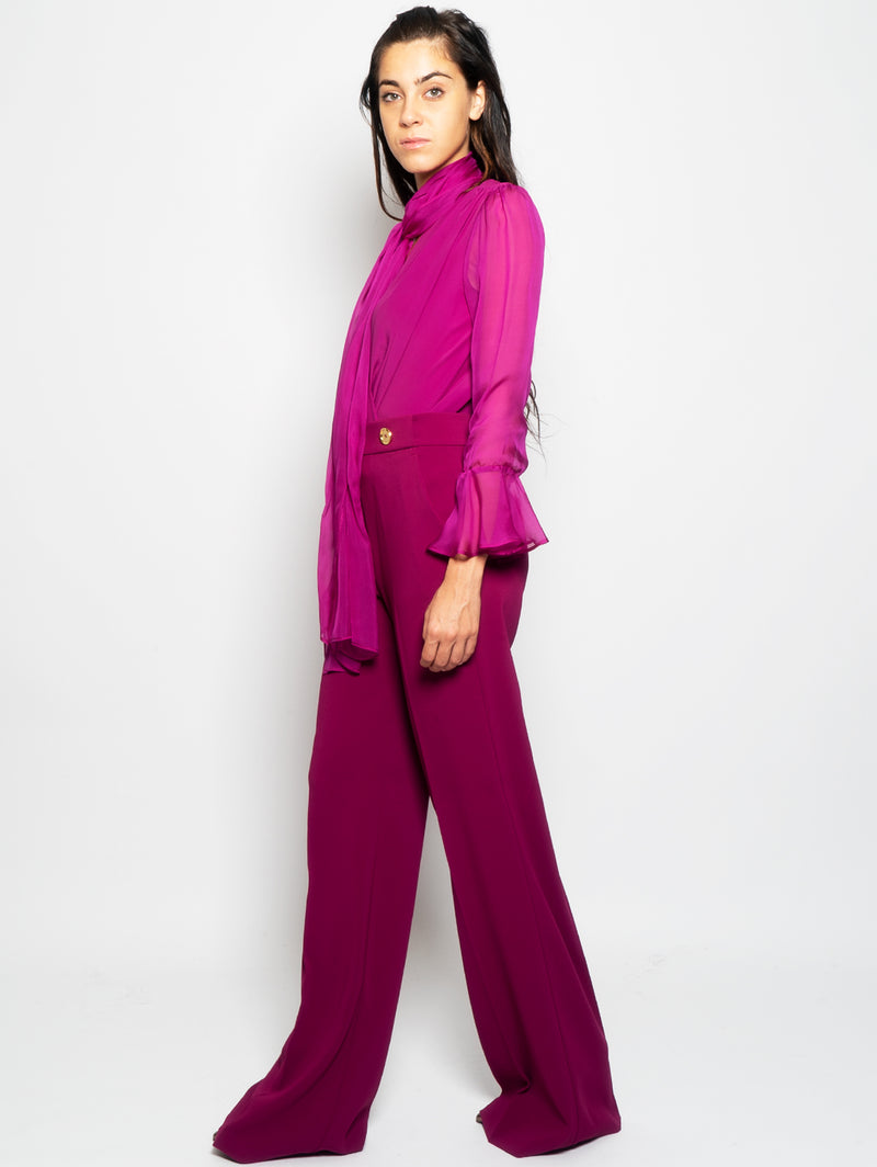 PINKO - Pants with Purple Golden Buttons – TRYME Shop