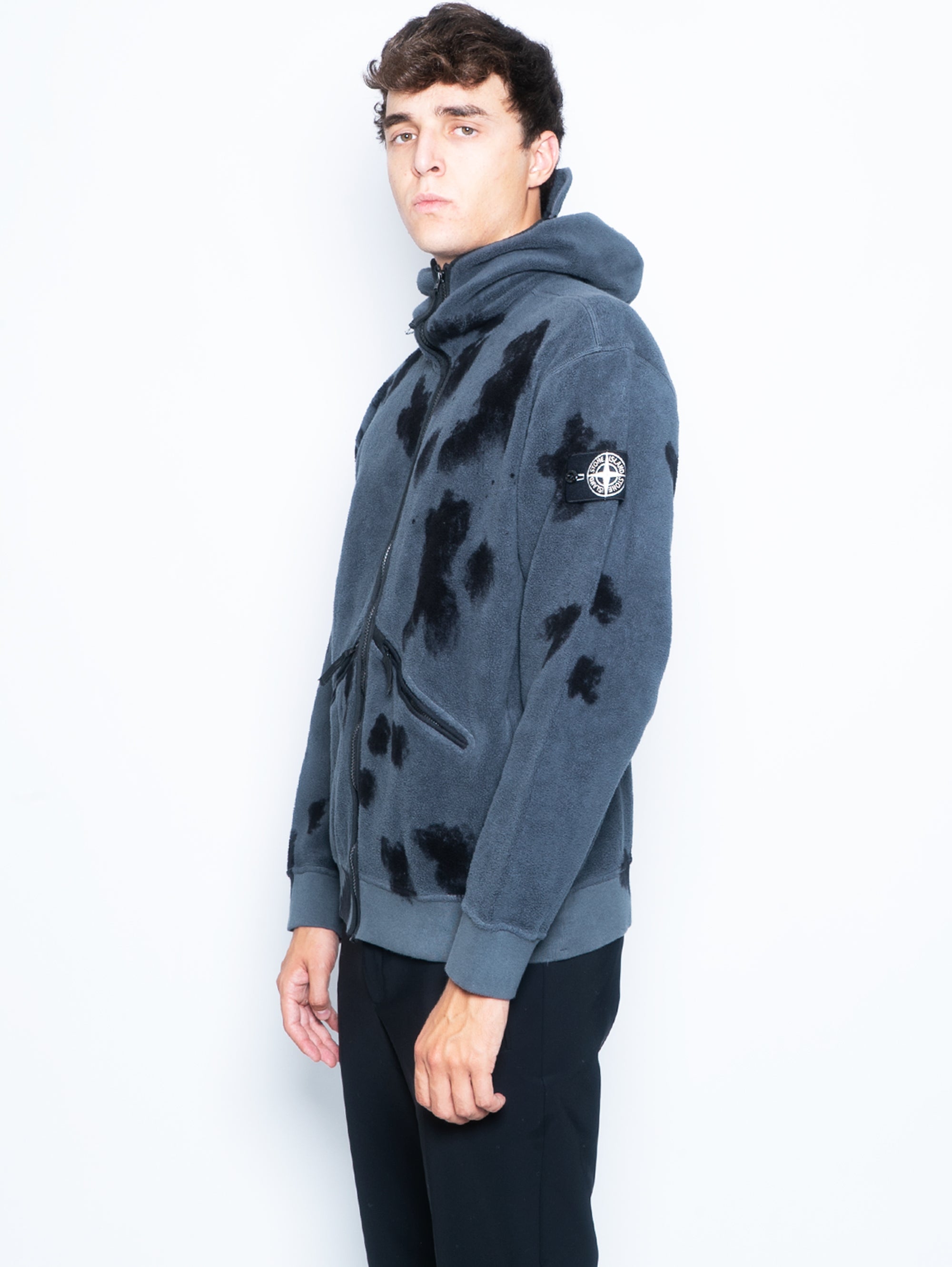 Stone Island – Fleece Jacket Lead Grey