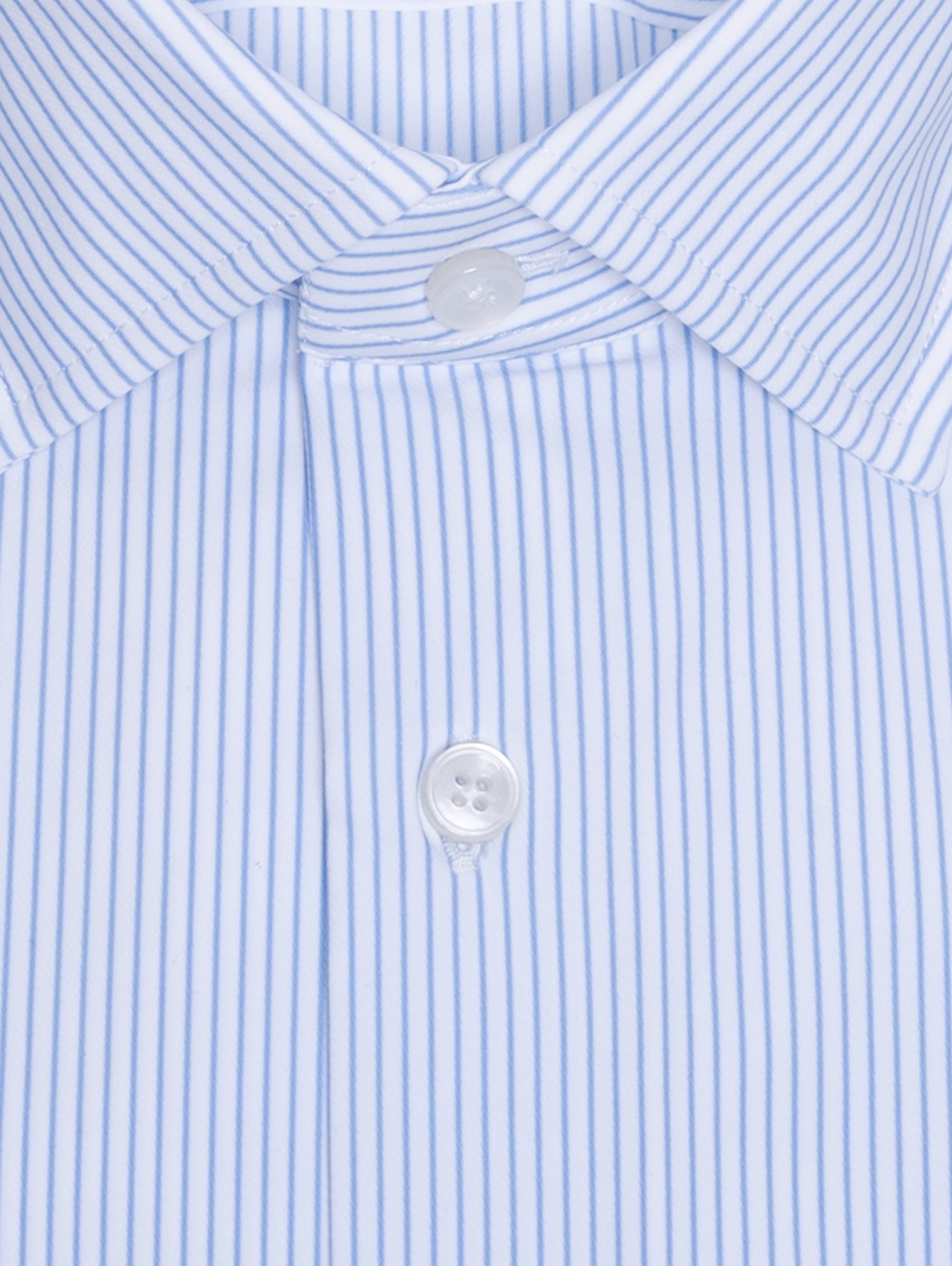 White/Blue Striped Active Shirt