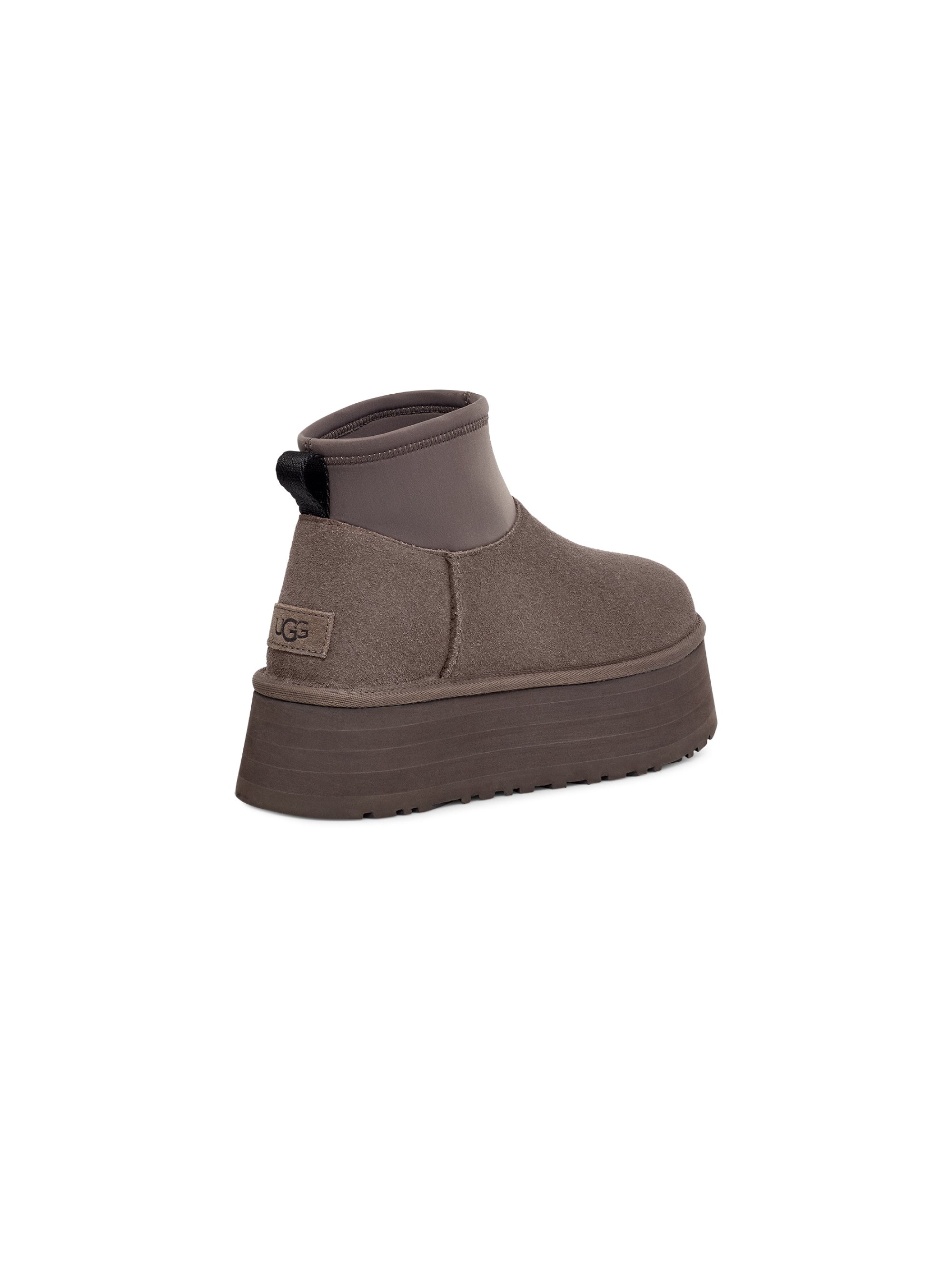 Classic Mini Dipper Gray Platform Ankle Boots