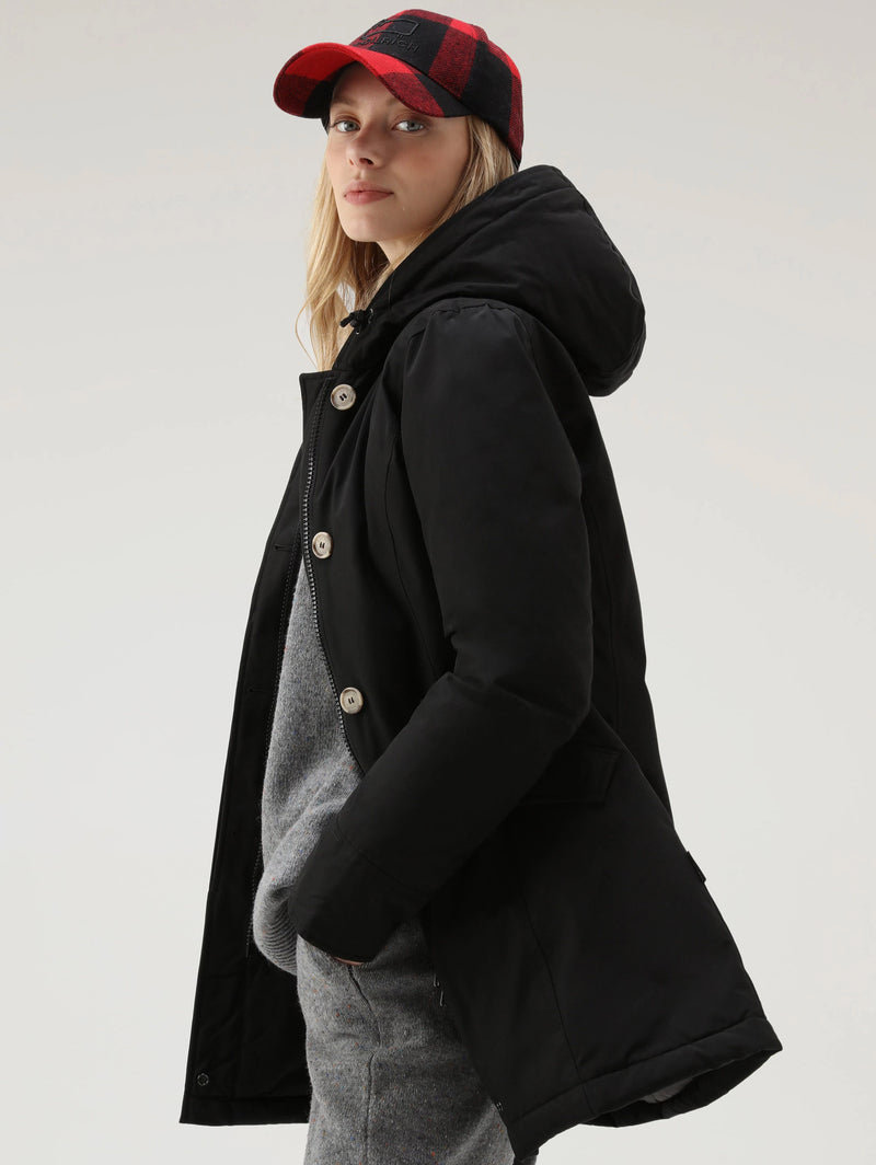 WOOLRICH - Arctic Parka with Hood in Black Raccoon – TRYME Shop