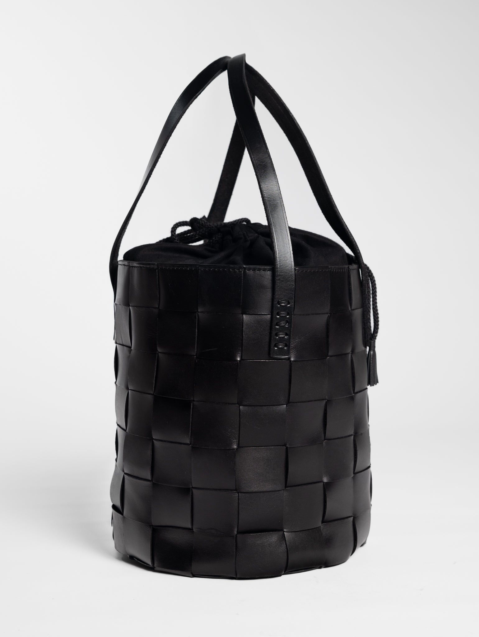 Black Japan Bucket Bag