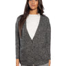 PINKO-Cardigan Mélange con Scollo a V Grigio-TRYME Shop