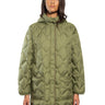 WOOLRICH-Mantella con Trapuntatura a Diamante Verde Loden-TRYME Shop