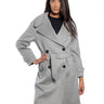 BRERAS MILANO-Cappotto Lungo Doppio Petto Grigio-TRYME Shop