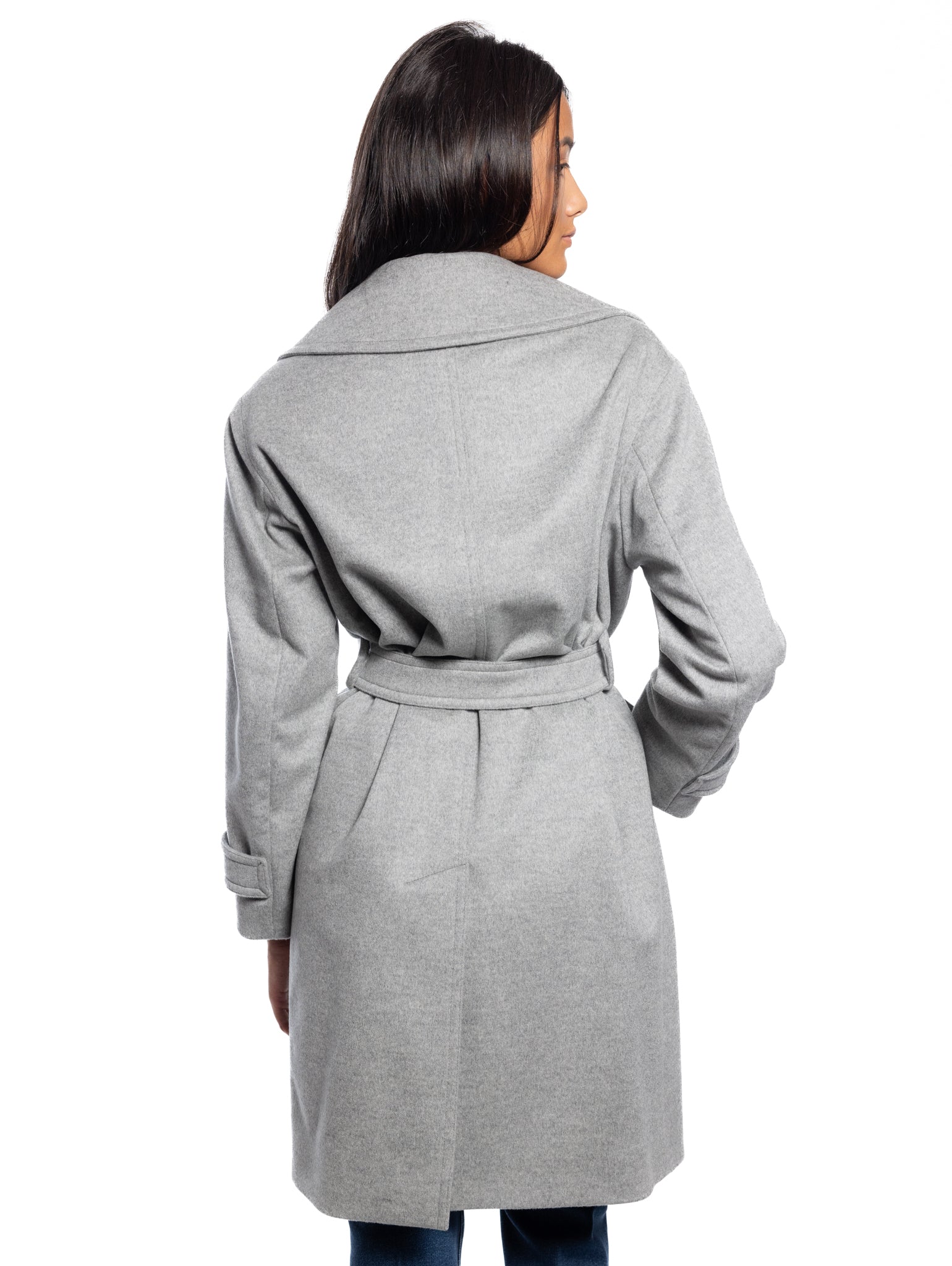 Cappotto Lungo Doppio Petto Grigio