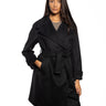 BRERAS MILANO-Cappotto Lungo Doppio Petto Nero-TRYME Shop