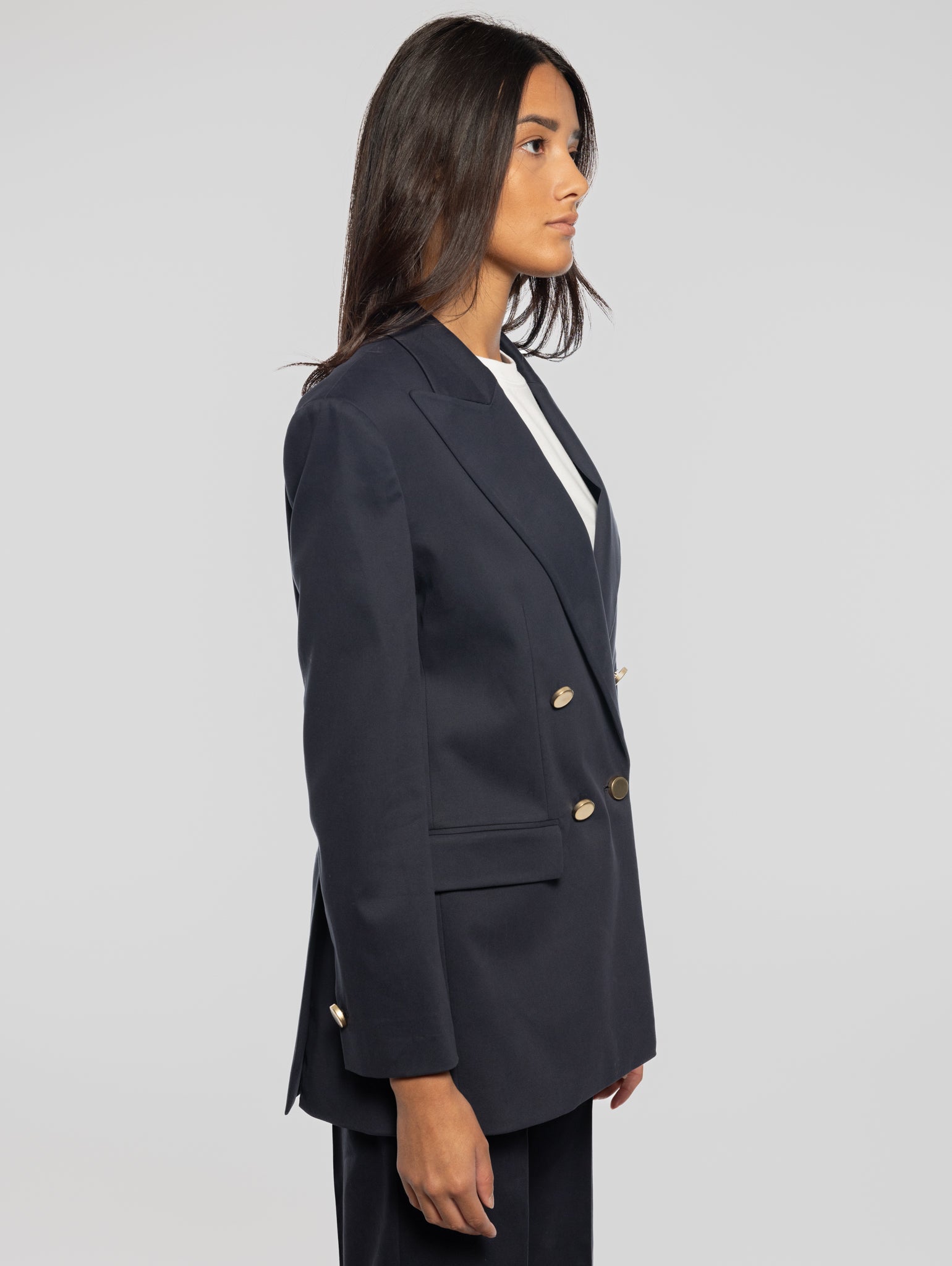 Oversized Blazer in Blau