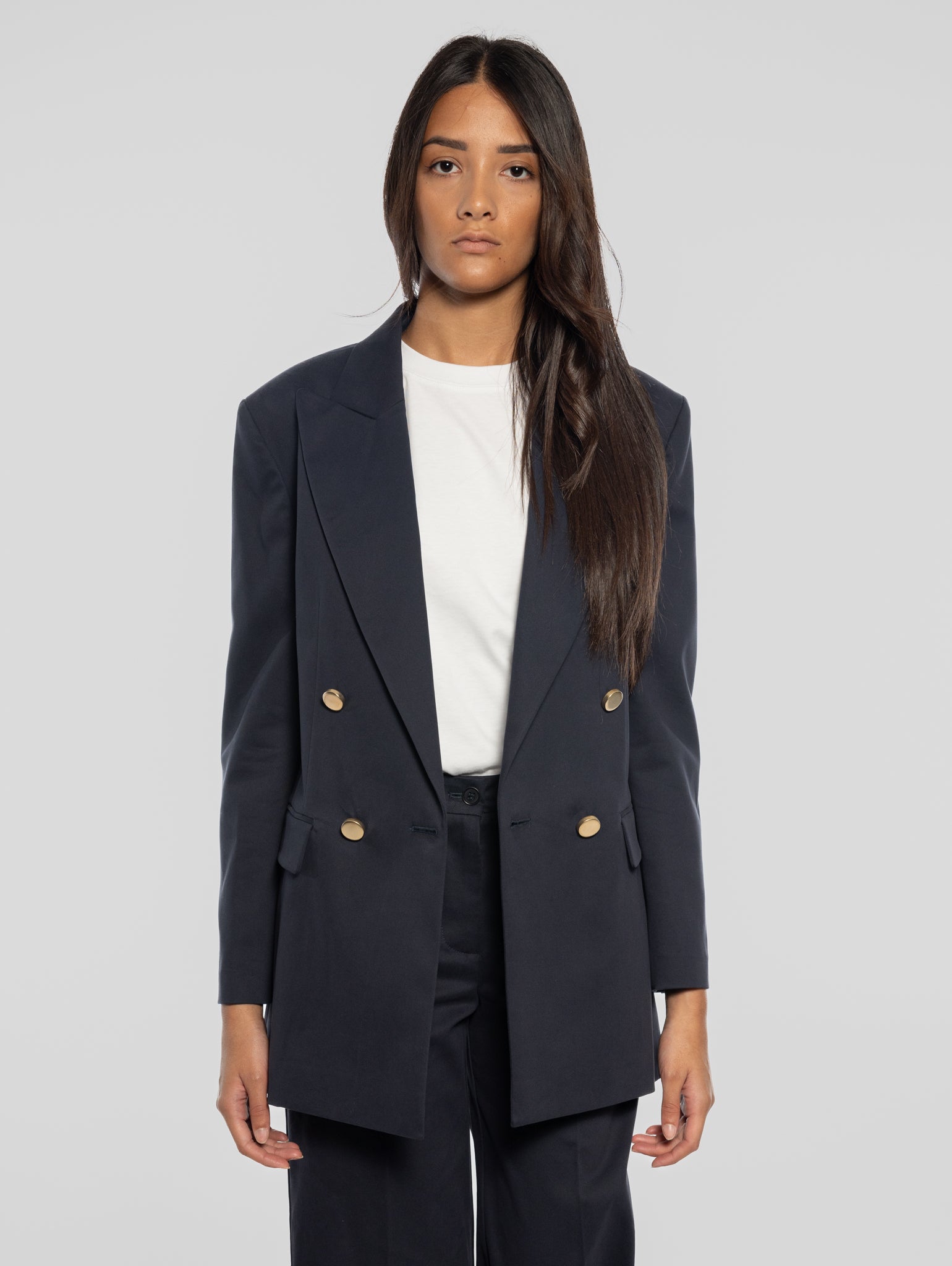 Oversized Blazer in Blau