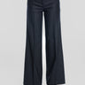 KILTIE-Pantaloni Palazzo in Flanella Blu-TRYME Shop