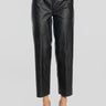 KILTIE-Pantaloni in Similpelle Nero-TRYME Shop