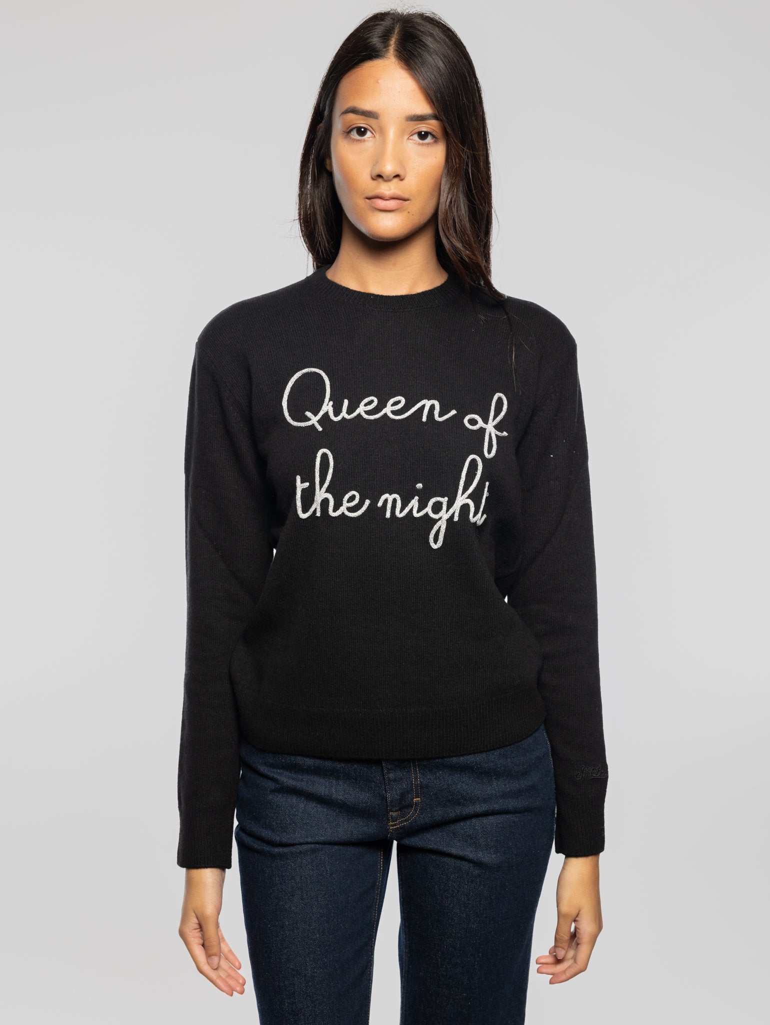 Maglione Queen of The Night Girocollo Nero