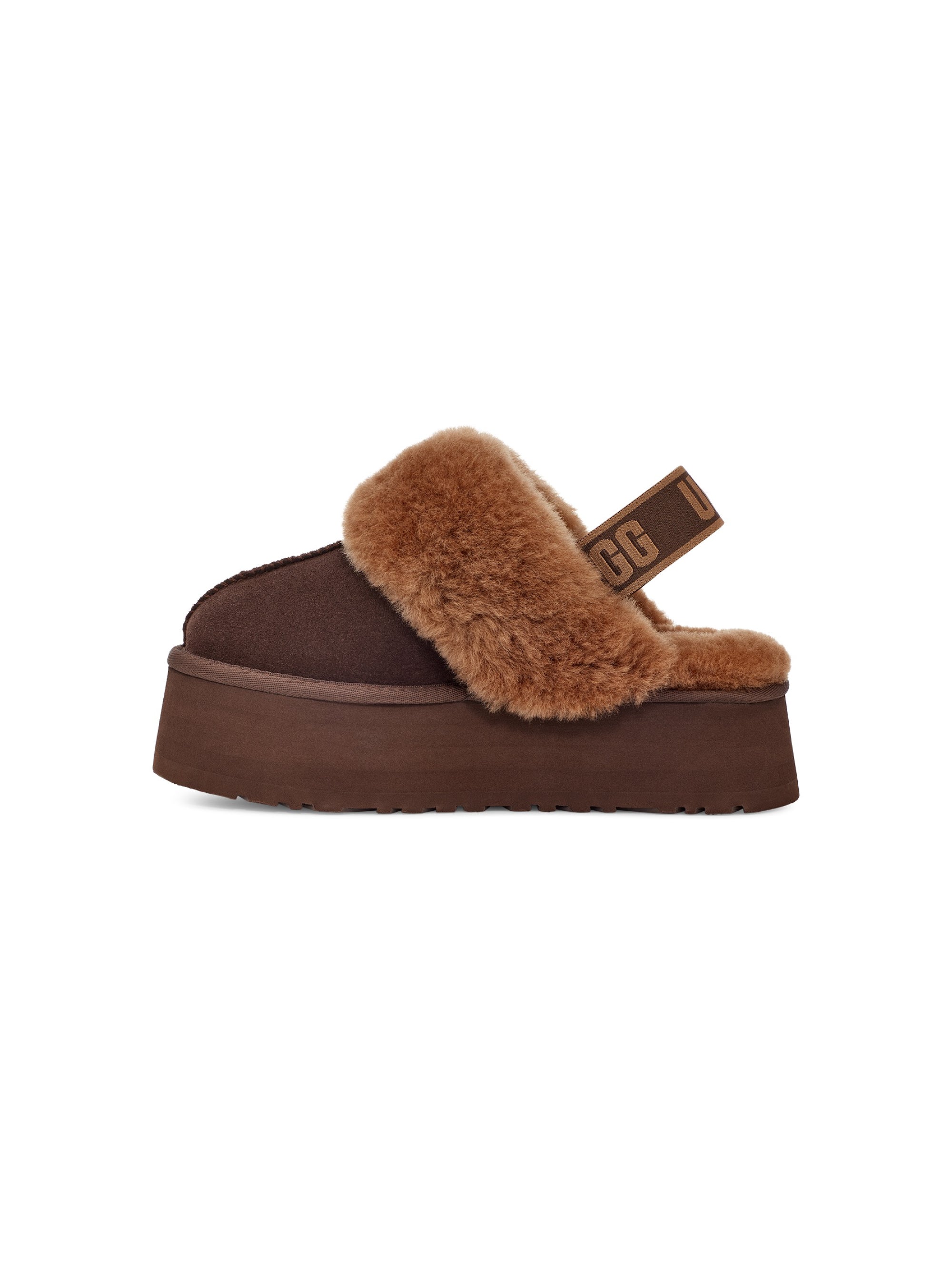 UGG-Ciabatte con Elastico in Montone Bruciato-TRYME Shop