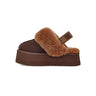 UGG-Ciabatte con Elastico in Montone Bruciato-TRYME Shop