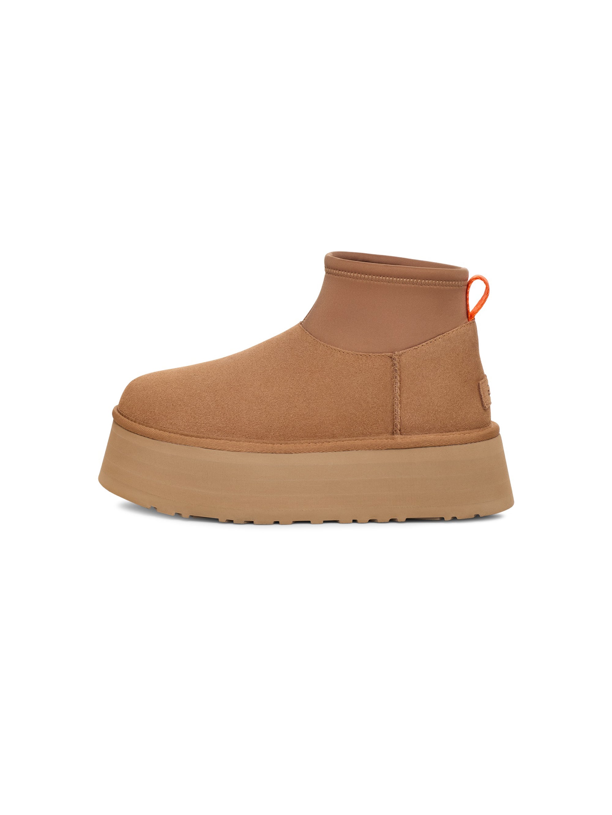 UGG-Stivaletti con Plateau Classic Mini Dipper Castagna-TRYME Shop