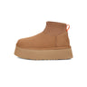 UGG-Stivaletti con Plateau Classic Mini Dipper Castagna-TRYME Shop