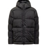 STONE ISLAND-Piumino con Cappuccio in Nylon Crinkle Reps Nero-TRYME Shop