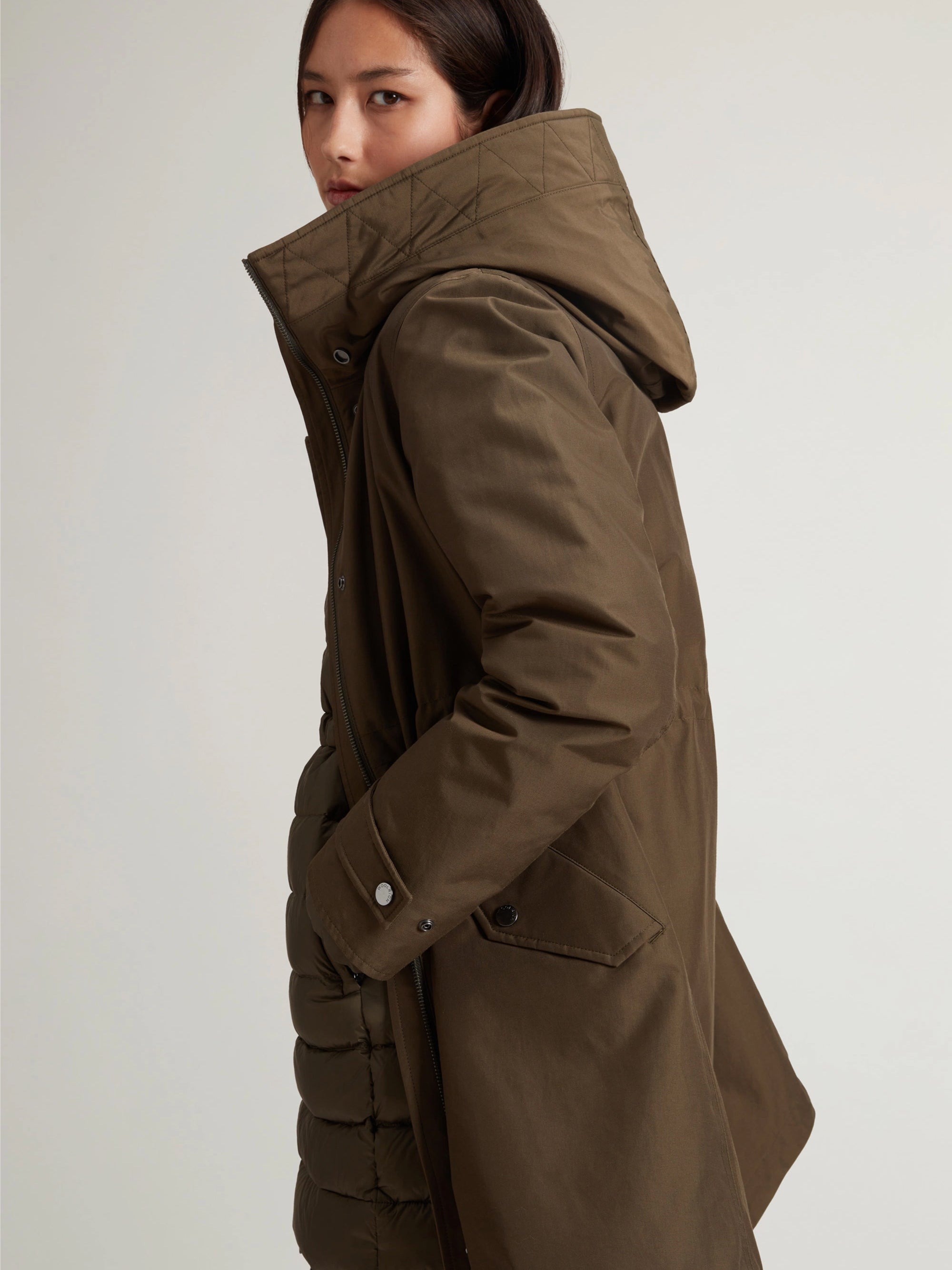 Three-in-One Parka Dark Green