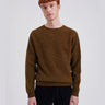 NORSE PROJECTS-Maglia Girocollo in Lana Scozzese Birnir Oliva-TRYME Shop