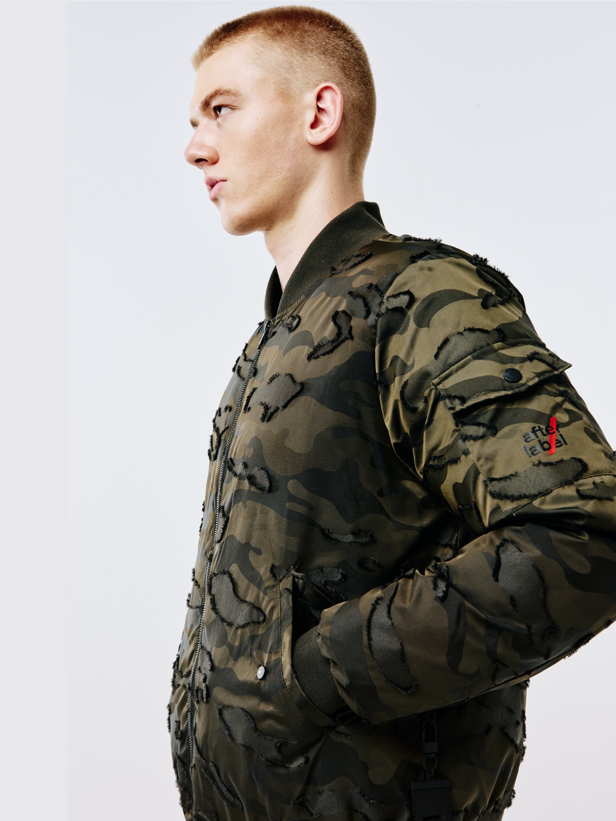 Bomber Camouflage 3D in Nylon Verde