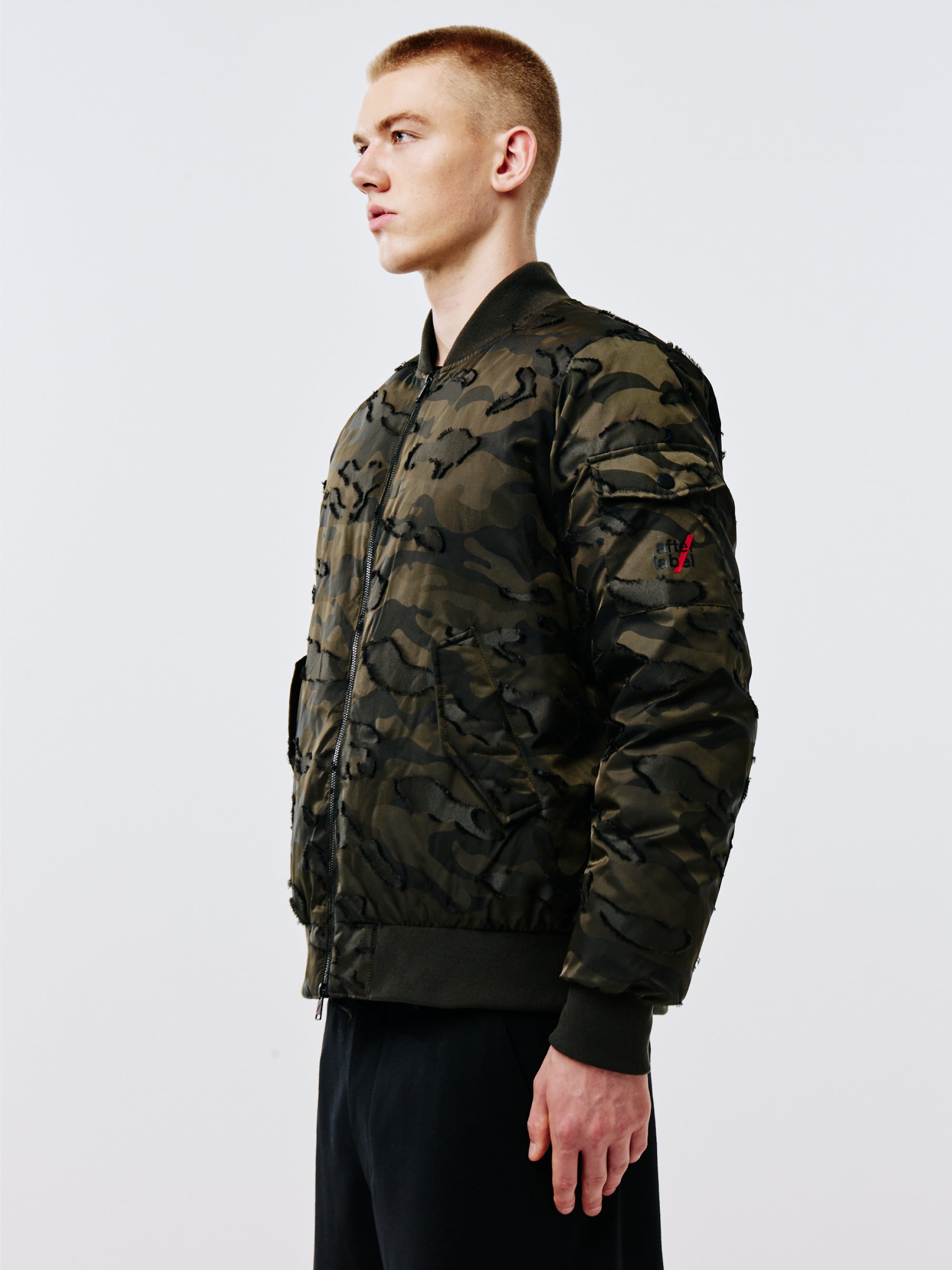 Bomber Camouflage 3D in Nylon Verde