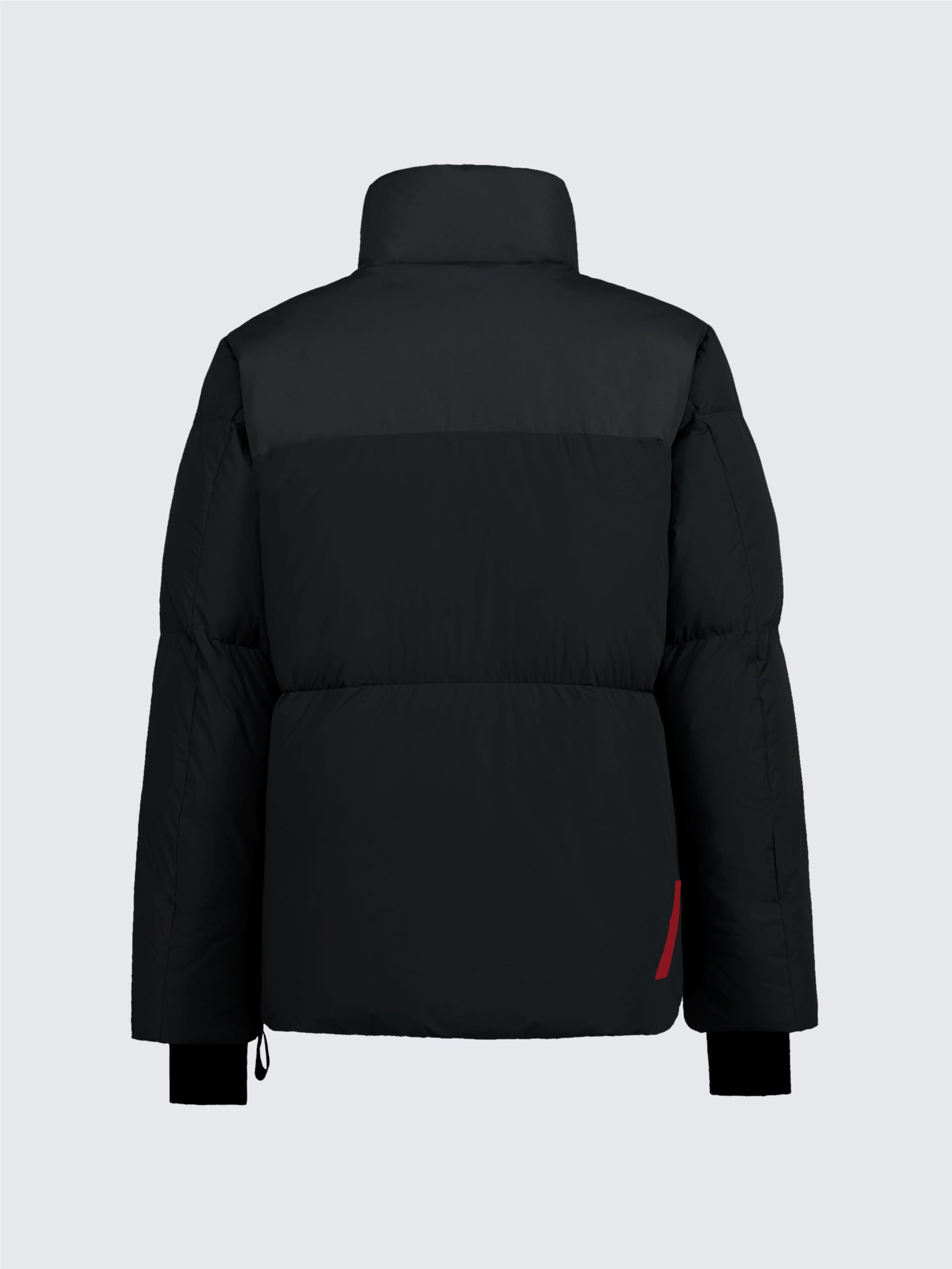 Black Padded Double Fabric Jacket