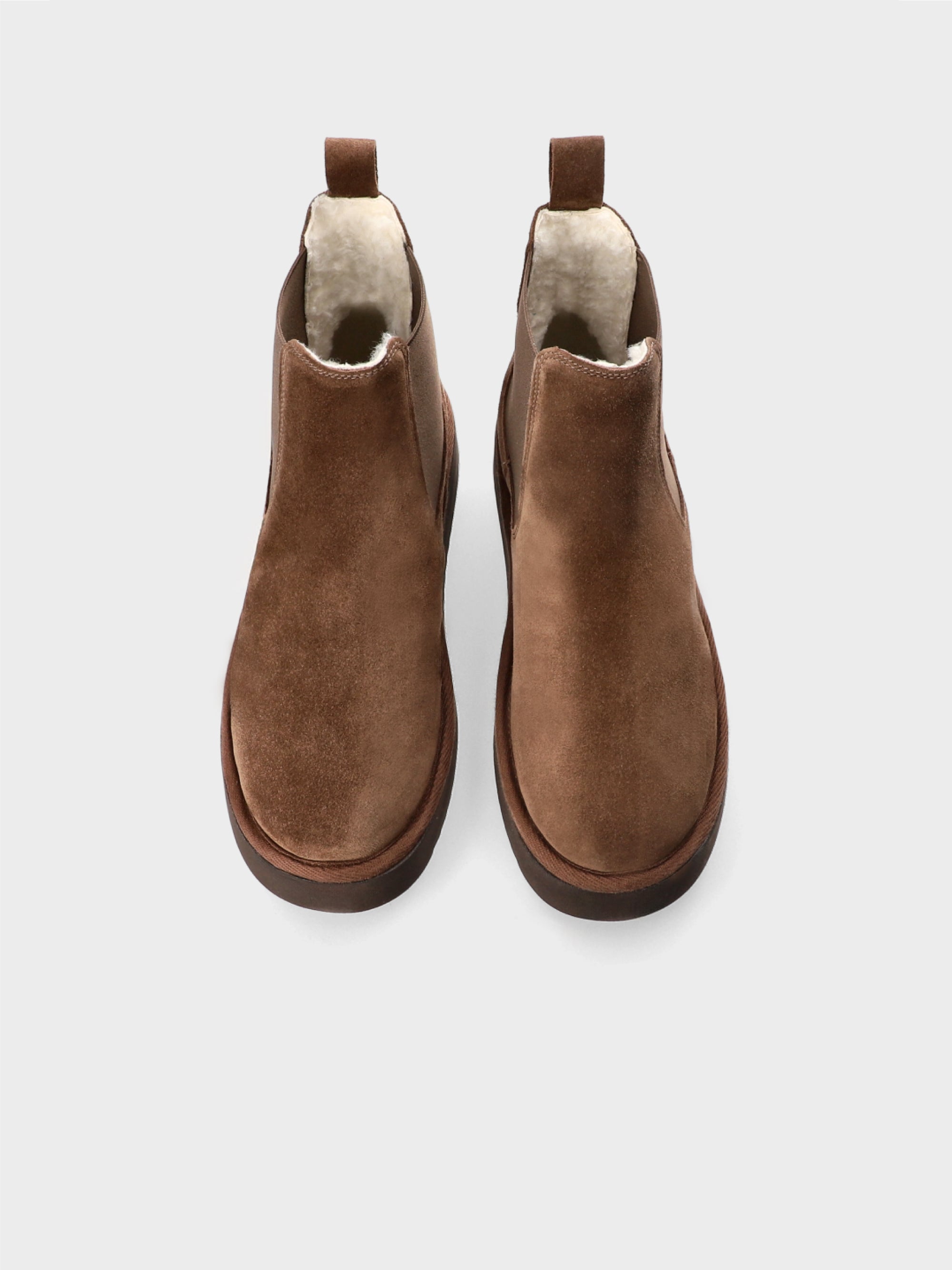 Chocolate Suede Chelsea Boots