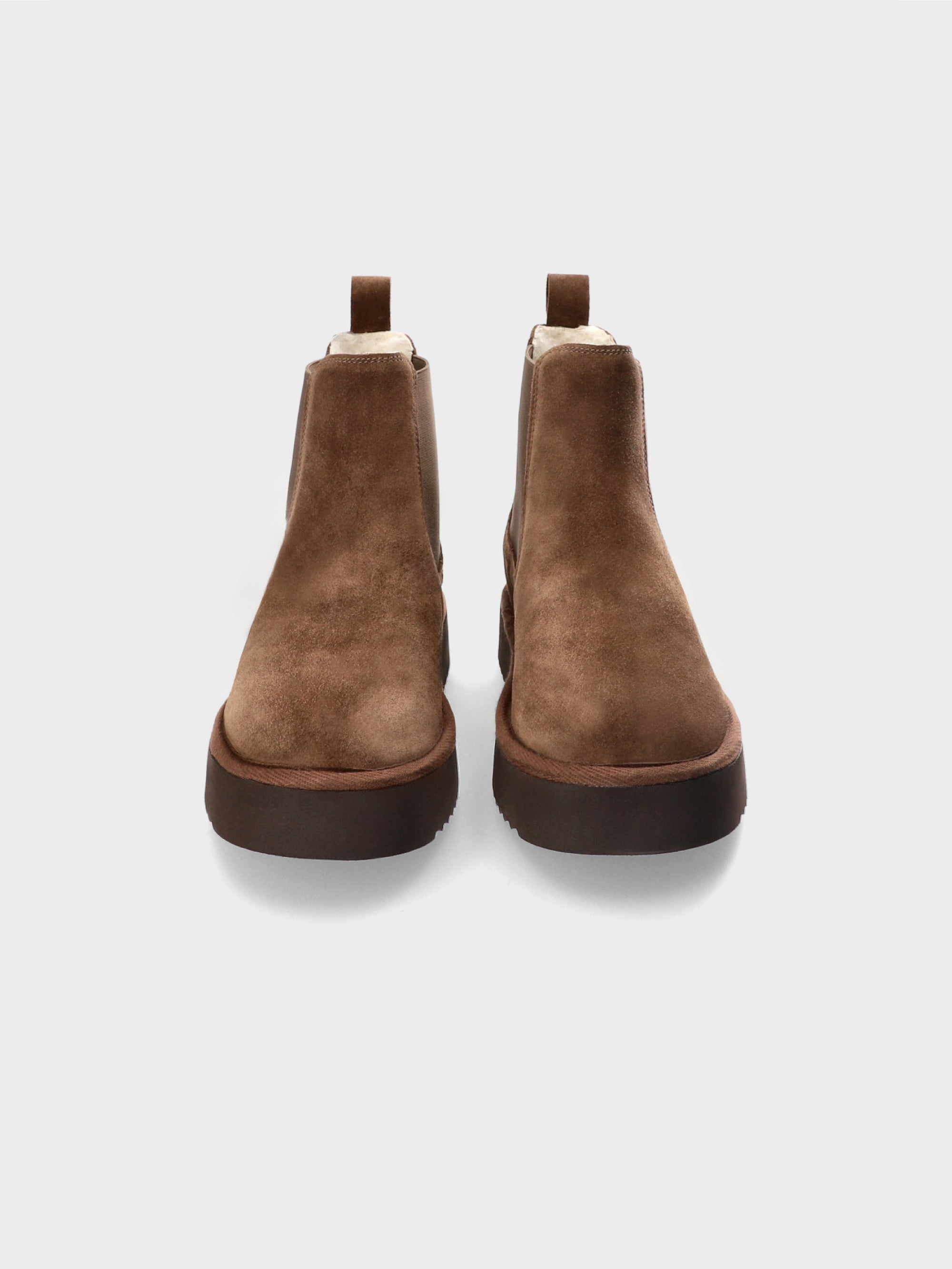 Chocolate Suede Chelsea Boots