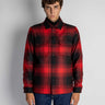 WOOLRICH-Overshirt Check Imbottita Rosso-TRYME Shop