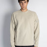 STONE ISLAND-Felpa Girocollo Ghost Tinta in Capo Beige-TRYME Shop