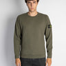 STONE ISLAND-Felpa Girocollo in Cotone Muschio-TRYME Shop