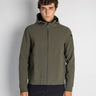 RRD-Felpa con Cappuccio Full Zip Verde-TRYME Shop