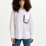 ESSENTIEL ANTWERP-Camicia con Taschino Applicato Bianco-TRYME Shop