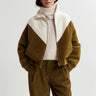 ESSENTIEL ANTWERP-Bomber Oversize Reversibile Khaki-TRYME Shop