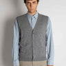 ALPHA STUDIO-Gilet con Scollo a V Grigio-TRYME Shop