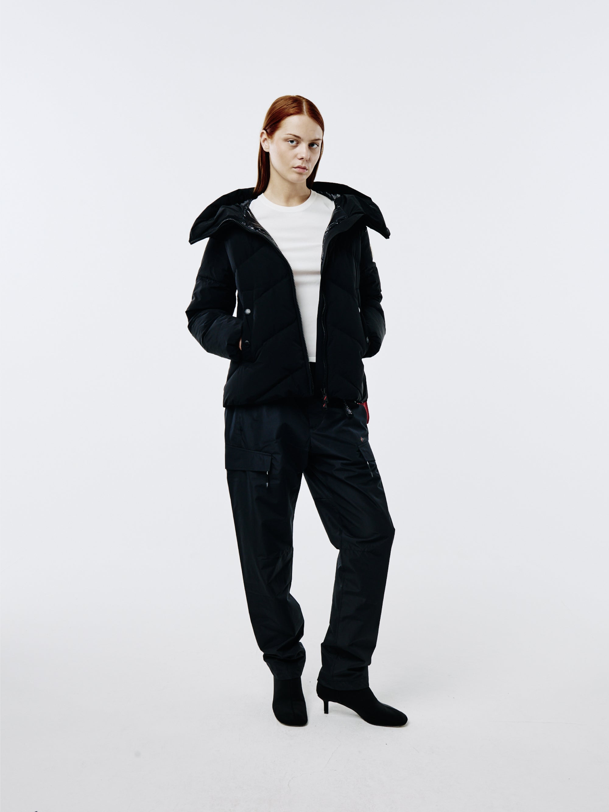 Helsinki High Neck Matte Black Puffer