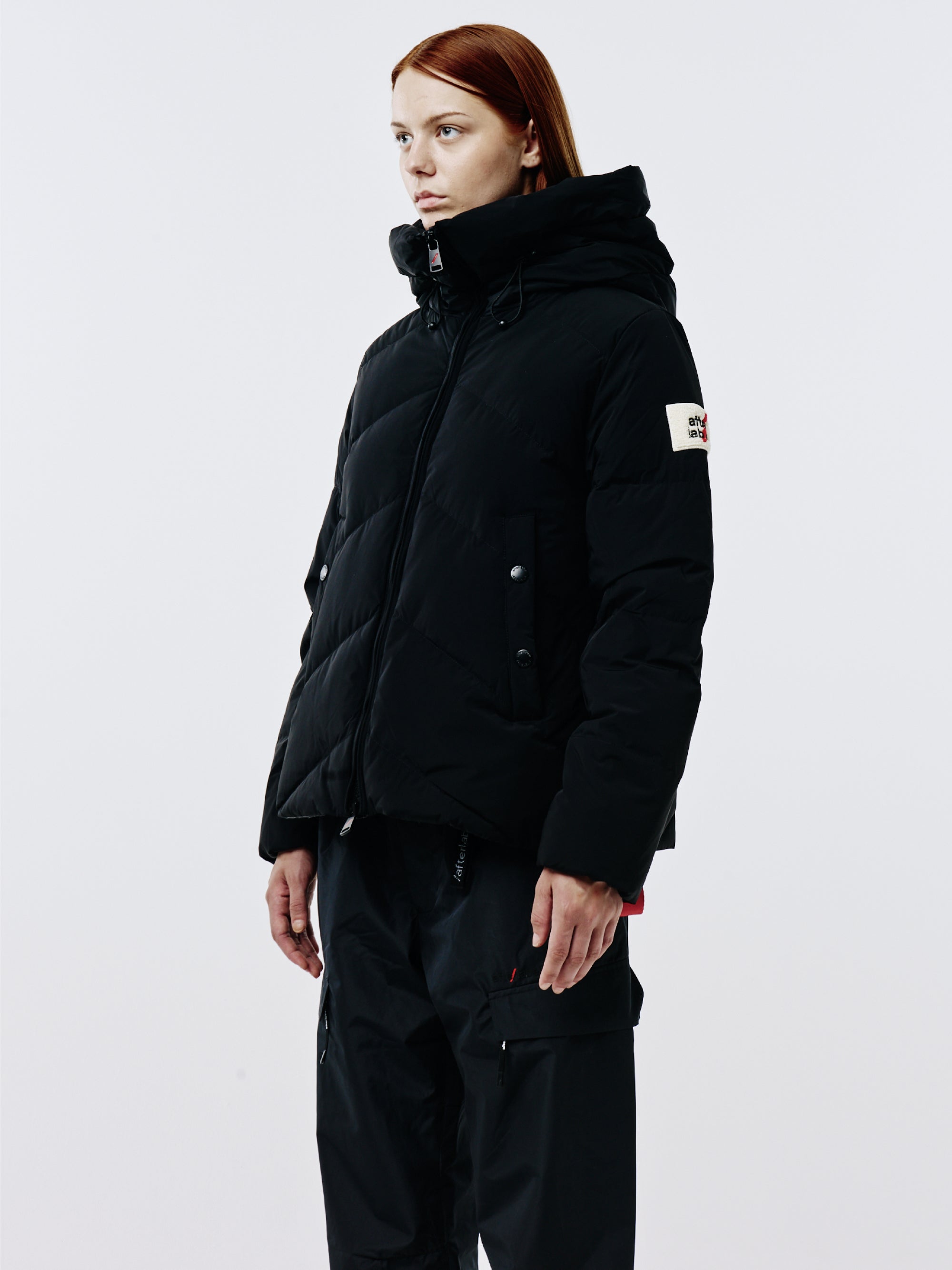 Helsinki High Neck Matte Black Puffer