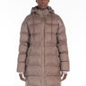 MAX MARA LEISURE-Piumino in Tela di Nylon con Imbottitura in Luxepad Nocciola-TRYME Shop