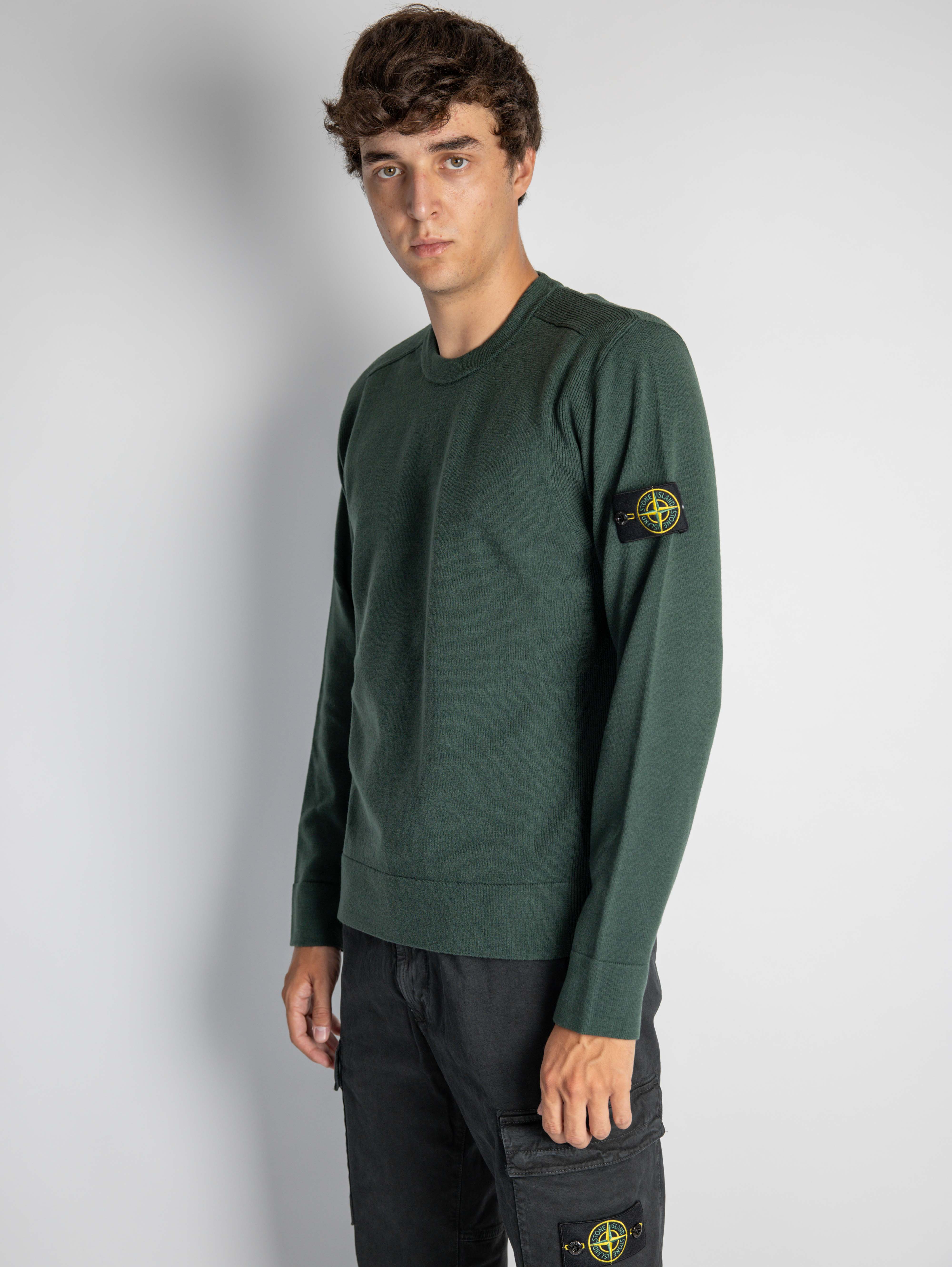 Moss Cashmere Crew Neck Sweater