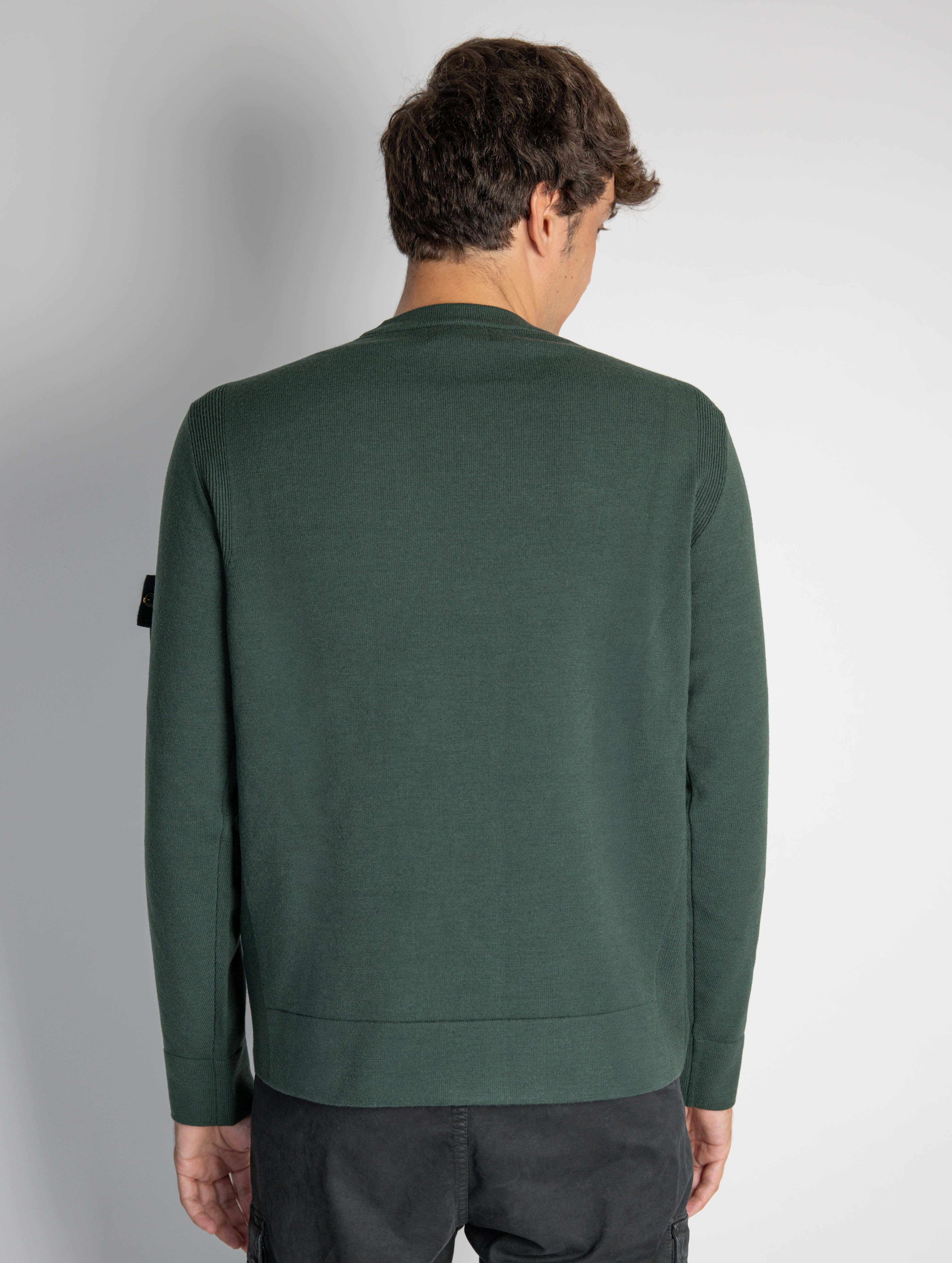 Moss Cashmere Crew Neck Sweater