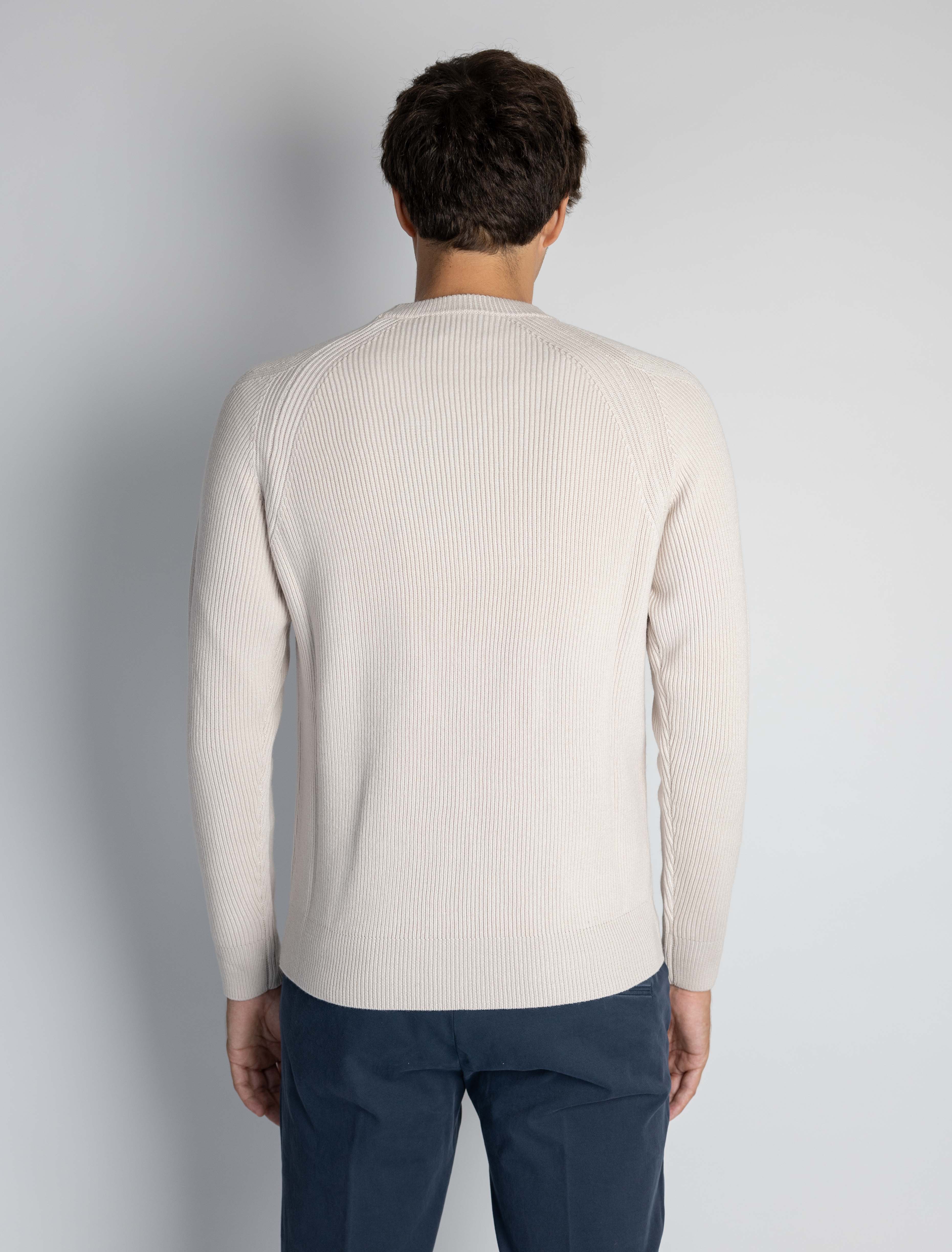 English Ribbed Crew Neck Sweater Butter