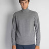 ALPHA STUDIO-Maglia Collo Alto in Lana Geelong Grigio-TRYME Shop