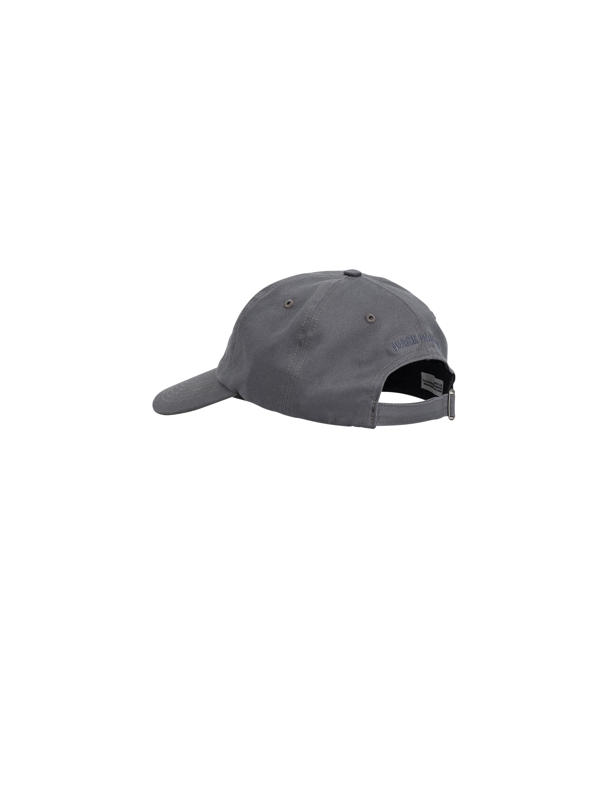 Cappello con Visiera in Cotone Grigio